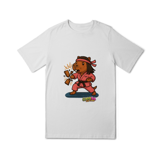 Nome do produto Camiseta Capivara Karateca menina - juvenil