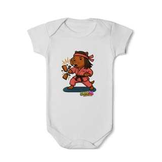 Nome do produto Body Infantil Capivara Karateca menina