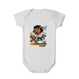 Nome do produto Body Infantil Capivara Karateca menino