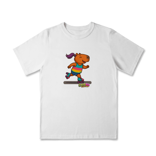 Nome do produto Camiseta Capivara de Patins menina - infantil