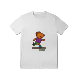 Nome do produto Camiseta Capivara de Patins menino - adulto