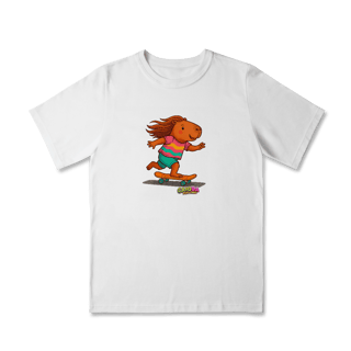Nome do produto Camiseta Capivara de Skate menina - infantil