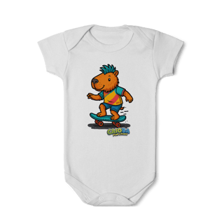 Nome do produto Body Infantil Capivara de Skate menino