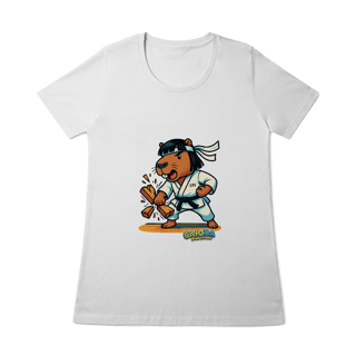 Nome do produto Camiseta Capivara Karateca menino - feminina