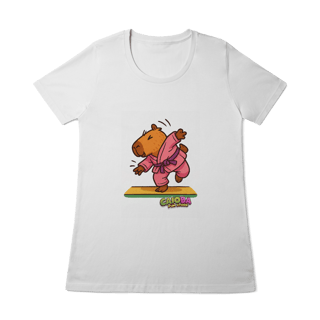 Nome do produto Camiseta Capivara Judoca menina - feminina