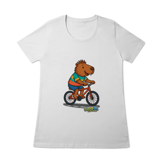 Nome do produto Camiseta Capivara de Bicicleta menino - feminina
