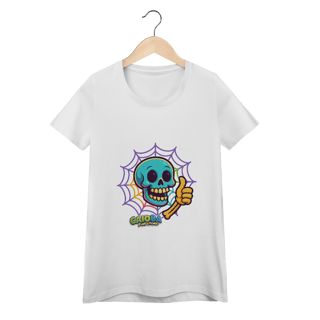 Nome do produto Camiseta Feminina Caveira Colorida Divertida
