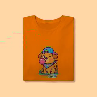 Nome do produto Camiseta T-shirt Adulto Unissex Cachorrinho – 100% Algodão | Coleção Reino Animal do Caioba