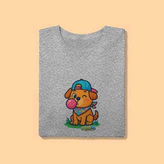 Nome do produto Camiseta T-shirt Adulto Unissex Cachorrinho – 100% Algodão | Coleção Reino Animal do Caioba