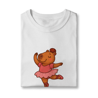 Nome do produto Camiseta Capivara Bailarina - Infantil