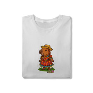 Nome do produto Camiseta Capivara caipira menina - adulto