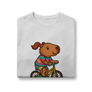 Nome do produto Camiseta Capivara Bike menina - juvenil 