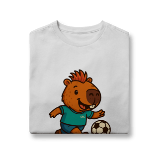 Nome do produto Camiseta Capivara Jogando Futebol - juvenil
