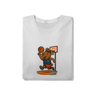 Nome do produto Camiseta Capivara Jogando Basquete - adulto