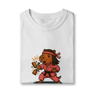 Nome do produto Camiseta Capivara Karateca menina - infantil