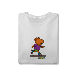 Nome do produto Camiseta Capivara de Patins menino - adulto