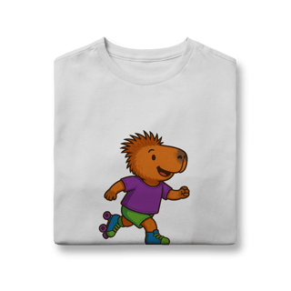 Nome do produto Camiseta Capivara de Patins menino - juvenil