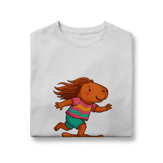 Nome do produto Camiseta Capivara de Skate menina - juvenil
