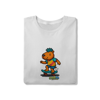Nome do produto Camiseta Capivara de Skate menino - adulto