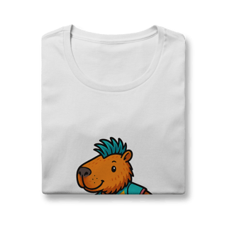 Nome do produto Camiseta Capivara de Skate menino - feminina