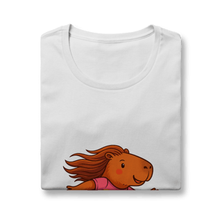 Nome do produto Camiseta Capivara de Skate menina - feminina
