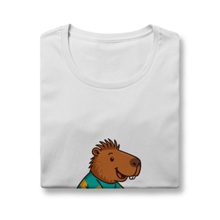Nome do produto Camiseta Capivara de Bicicleta menino - feminina