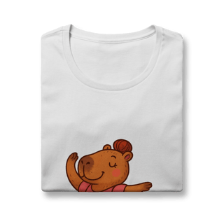 Nome do produto Camiseta Capivara Bailarina - feminina