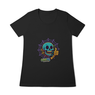 Nome do produto Camiseta Feminina Caveira Colorida Divertida