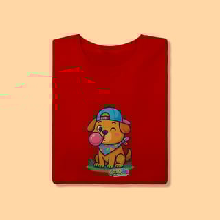 Nome do produto Camiseta T-shirt Adulto Unissex Cachorrinho – 100% Algodão | Coleção Reino Animal do Caioba
