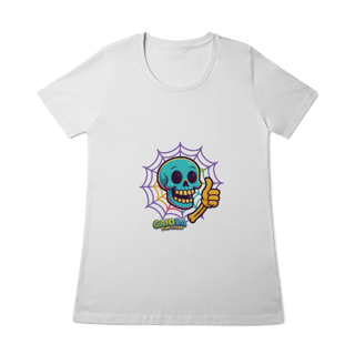 Nome do produto Camiseta Feminina Caveira Colorida Divertida