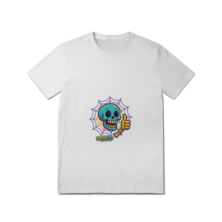 Nome do produto Camiseta Adulto Halloween Caveira Colorida Divertida