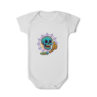 Nome do produto Body Infantil Caveira Colorida Divertida