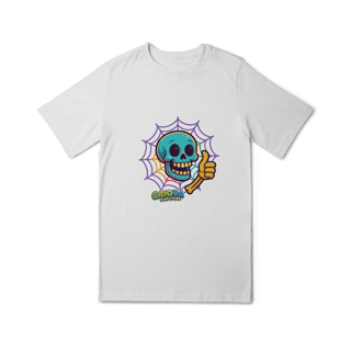 Nome do produto Camiseta Juvenil Caveira Colorida Divertida