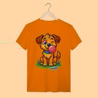 Nome do produto Camiseta T-shirt Adulto Unissex Cachorro – 100% Algodão | Coleção Reino Animal do Caioba