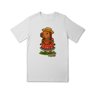 Nome do produto Camiseta Capivara caipira menina - junevil