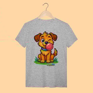 Nome do produto Camiseta T-shirt Adulto Unissex Cachorro – 100% Algodão | Coleção Reino Animal do Caioba