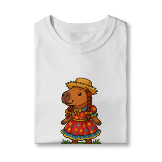 Nome do produto Camiseta Capivara caipira menina - infantil