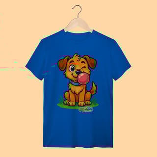Nome do produto Camiseta T-shirt Adulto Unissex Cachorro – 100% Algodão | Coleção Reino Animal do Caioba