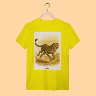Nome do produto Camiseta T-shirt Unissex Guepardo – 100% Algodão | Coleção Fauna