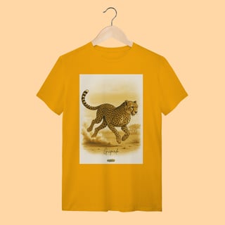 Nome do produto Camiseta T-shirt Unissex Guepardo – 100% Algodão | Coleção Fauna