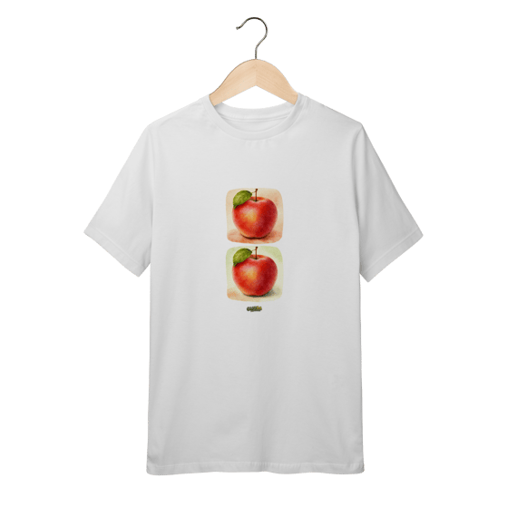 Camiseta Juvenil (10 a 14 anos) Maçãs – 100% Algodão | Coleção Dia das Mães Caioba Fun Store