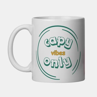 Nome do produto Caneca Capy Vibes Only Capivara Jiu-Jitsu Menina – Porcelana 325 ml | Caioba Fun Store