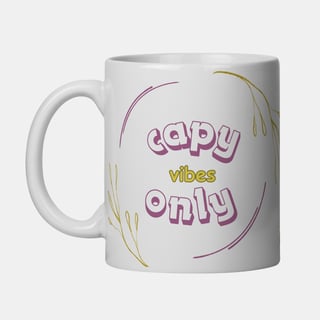Nome do produto Caneca Capy Vibes Only Capivara Judô Menina – Porcelana 325 ml | Caioba Fun Store
