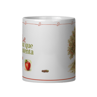 Nome do produto Caneca Macieira – Cerâmica Premium 325ml | Coleção Dia das Mães Caioba Fun Store