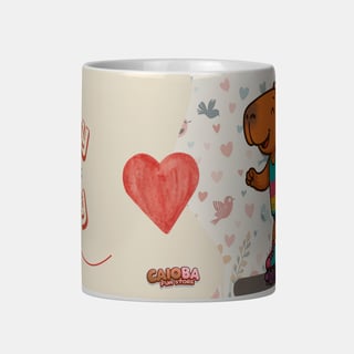 Nome do produto Caneca Capy Vibes Only Capivara de Patins Menina – Porcelana 325 ml | Caioba Fun Store