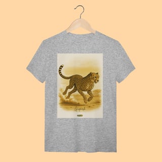 Nome do produto Camiseta T-shirt Unissex Guepardo – 100% Algodão | Coleção Fauna