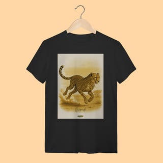 Nome do produto Camiseta T-shirt Unissex Guepardo – 100% Algodão | Coleção Fauna