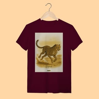 Nome do produto Camiseta T-shirt Unissex Guepardo – 100% Algodão | Coleção Fauna