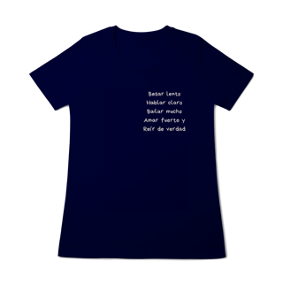 Nome do produto T-shirt feminina viva la vida escura