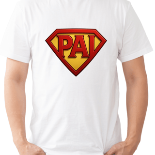 Camiseta PAI Escudo Super-Herói